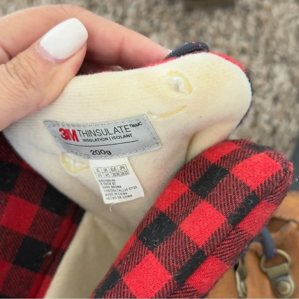 GAP Kids Lined Lace-Up Duck Boots Size 5/6